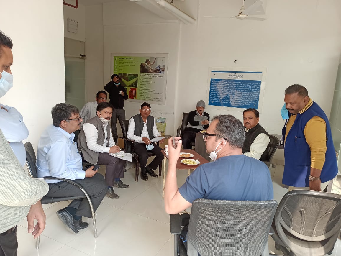 Noida's water and sewage officials visit our sector for Ganga Water Supply