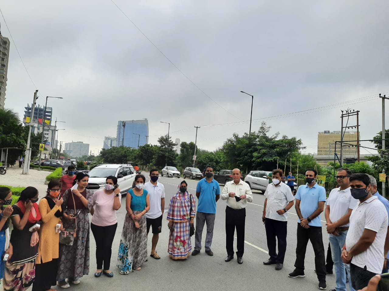 Noida Authority's health official visit