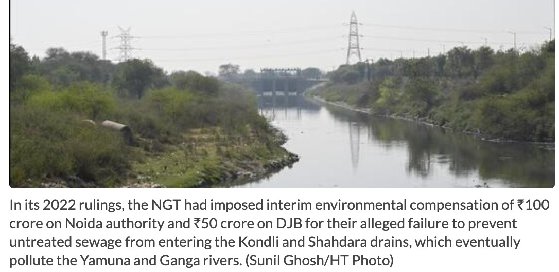 SC reviews Noida, DJB pleas over NGT fine for sewage discharge
