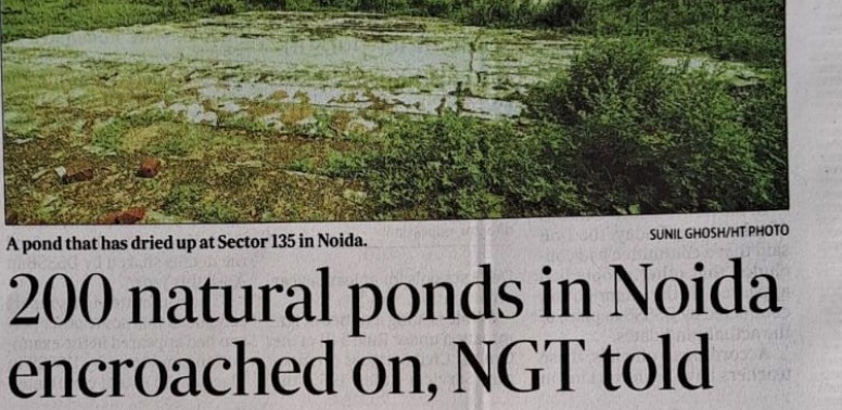 200 natural ponds in Noida encroached on, NGT told