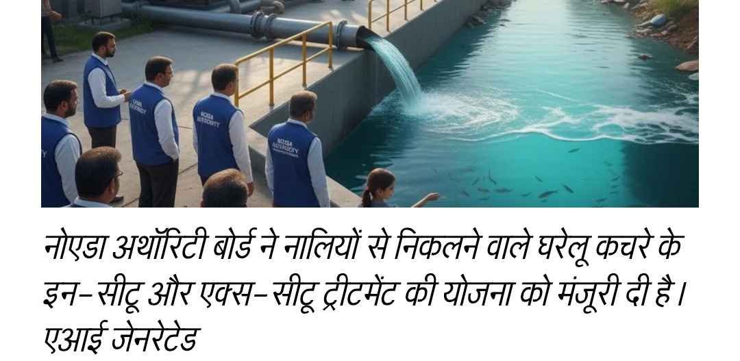 नोएडा में नालियों के उपचार से यमुना नदी को मिलेगी नई जिंदगी, नोएडा अथॉरिटी बोर्ड ने शुरू की नई पहल
