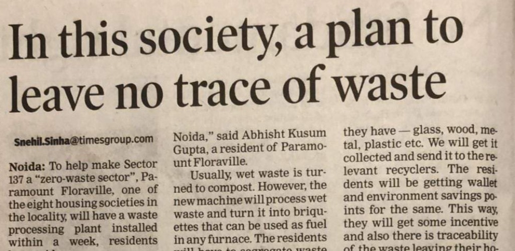 In this society, a plan to leave no trace of waste