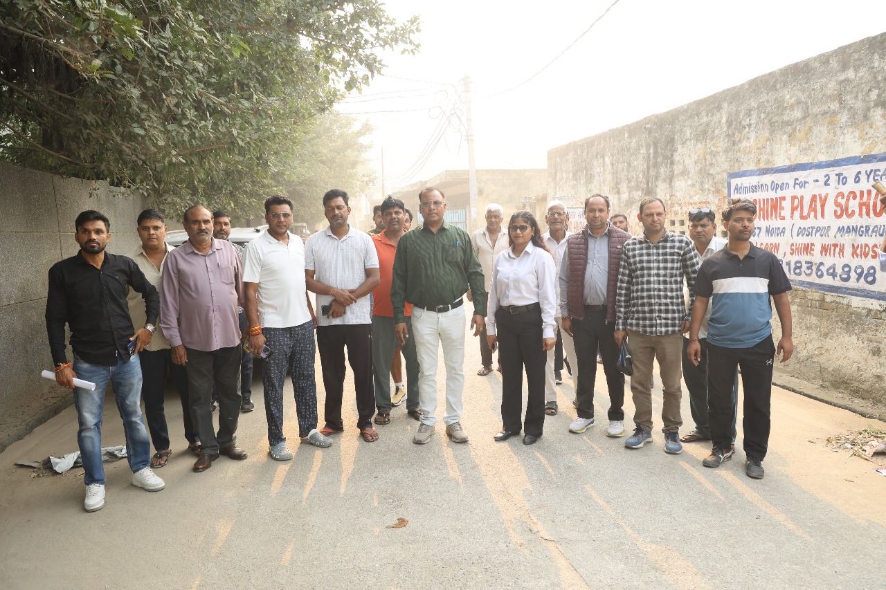 🌿 ग्राम छपरौली, सेक्टर 168 नोएडा — स्वच्छता की ओर एक कदम 🌿