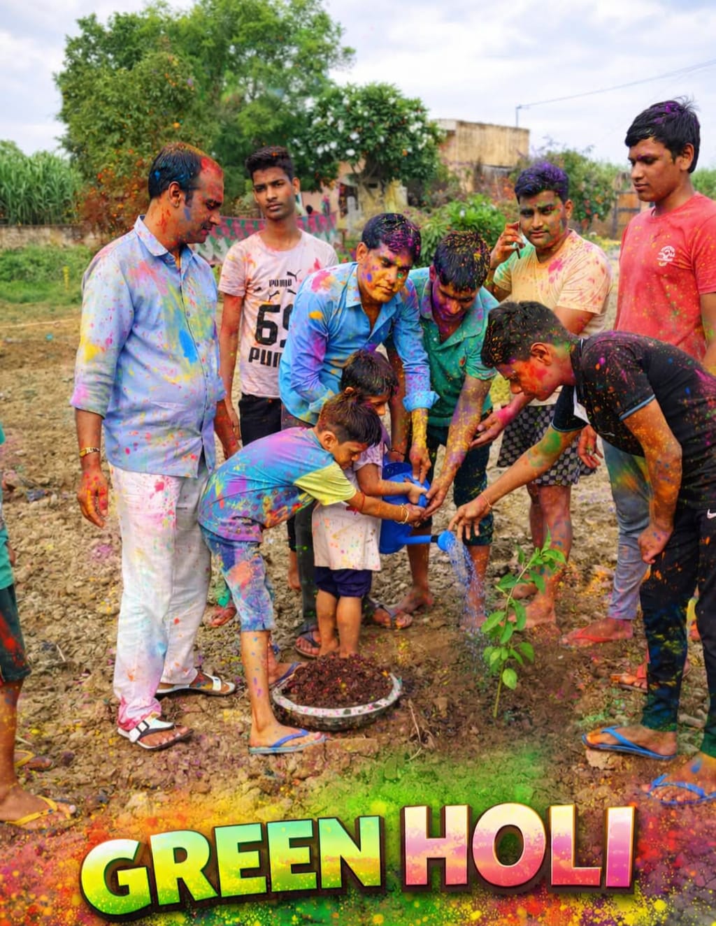 ग्रीन होली खेले – पर्यावरण* *बचाए: प्रदीप डाहलिया का आह्वान